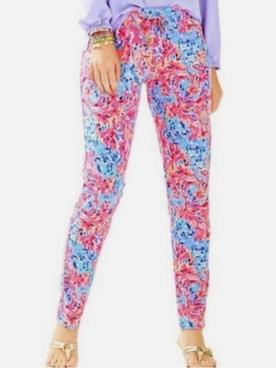 Lilly Pulitzer Pants - Lilly Pulitzer Lola Pant in CoCo Coral Crab Print Size XL Ankle Pant